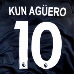 子供用 K105 20 マンチェスターシティ KUN AGUERO*10 アグエロ 黒